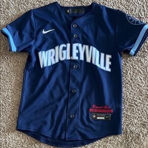 Nike Kids Wrigleyville Navy Blue Jersey